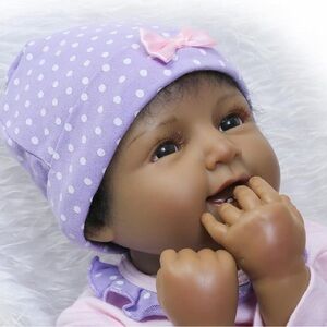 TERABITHIA 22inc  Alive Collectible African American Reborn Baby Girl Dolls NEW